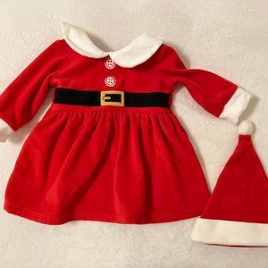 Baby Girls, Mrs. Claus Dress Set, Size: 6 Months